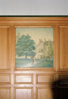 Thomsons Land. Lecture Hall. Interior, detail of painting of Moray House