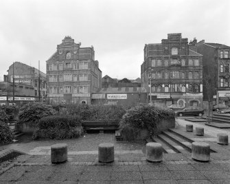 General view from E showing the two blocks facing onto Bain Street