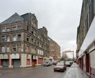 View from S, showing the two blocks at 71-73 and 99 Moncur Street