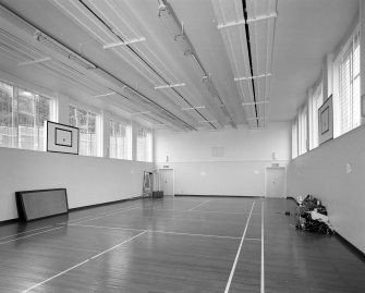 View of sports hall interior from South