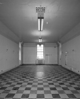 Interior. View of 1st floor ward from NW