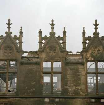 Detail of dormers on south west facade (after fire)