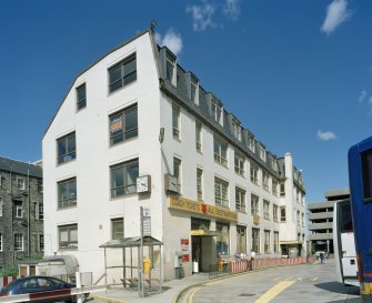 View of ticket/admin building from South West