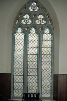 View of gallery stained glass window (NW Corner)  CN Only