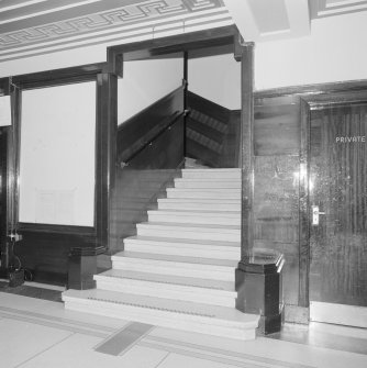 Interior.
Detail of foyer and stairs to first floor.