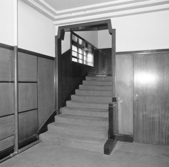 Interior.
Detail of first floor lobby stair.
