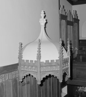 Detail of pulpit canopy