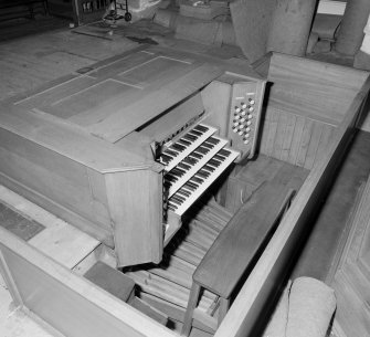 Detail of organ console