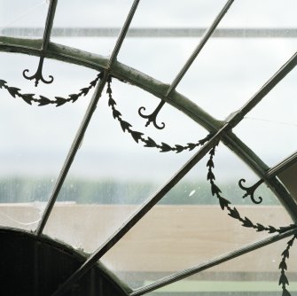 Interior.
Detail of section of semi-circular fanlight.