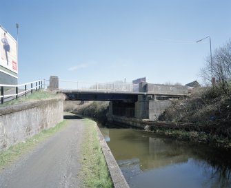 View from W from Forth and Clyde Canal towpath