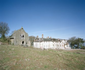 View of house and chapel from South East