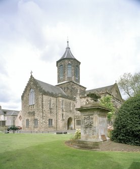 View of Church and Munro Monument from SE.