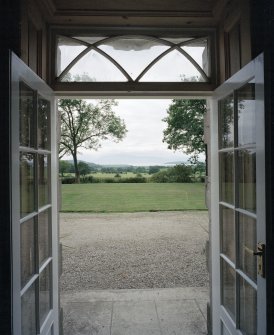 View through front entrance to South