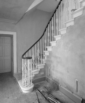 Interior. View of staircase at ground floor level