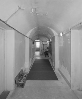 Basement view of corridor from West