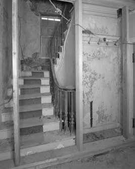 Interior.
Ground floor, view of staircase.