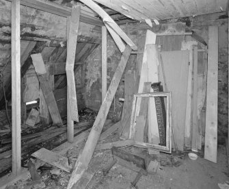 Interior.
Attic floor, view of attic room.