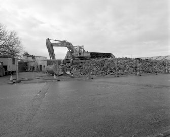 General view from N of demolished building