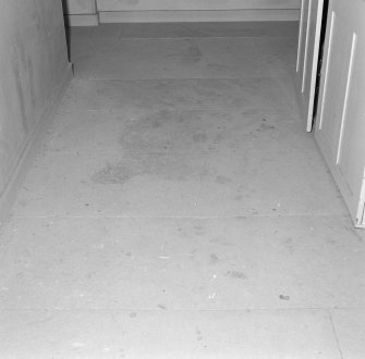 Basement, detail of flagstone floor
