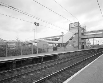 View of Station platform from W