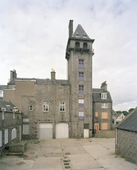 View from east of rear of main block, including tower
