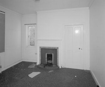 Interior view in Superintendants house showing fireplace