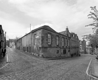 View from SE (showing corner joining York Lane to Dublin Street Lane South)