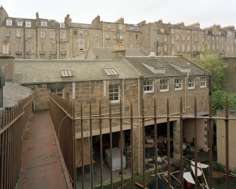 Elevated view of S annexe from bridge