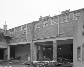 View of S side of courtyard