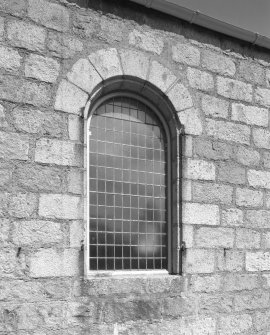 S window (showing shutter hinges), detail