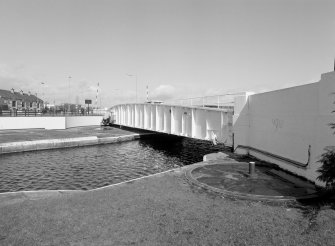 Inverness, Muirtown Swing Bridge over Caledonian Canal
Oblique view from south looking along west side of bridge