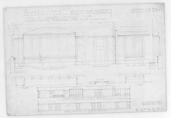 Photographic copy of elevations and detials of corridors and windows.
