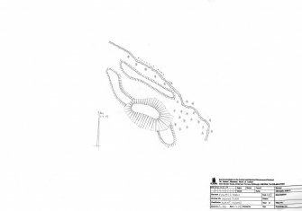 RCAHMS survey drawing: Finlarig, ground plan, burnt mound.