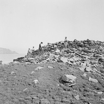 View of excavations at Ness of Burgi.