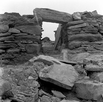 View of Ness of Burgi blockhouse entrance.