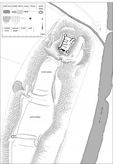 Tibbers Castle, site plan. 600dpi copy of Illustrator file GV005347.
