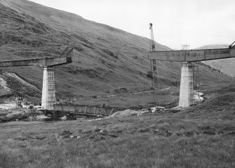 'North of Scotland Hydro Electric Board. Garry project.  Quoich Works. Contract No. 58. No.12 Glen Quoich Road bridge. View of steel erection from South East...'
d:'4/10/55' 
Acc. No 1987/2
Sir William Arrol Collection Box 10
Filed in Negative store