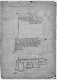 Photographic copy of drawing showing plans of new Steward's room.
