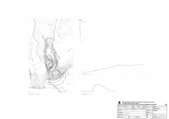 Castlehaven, fort, measured survey drawing, plan & sections