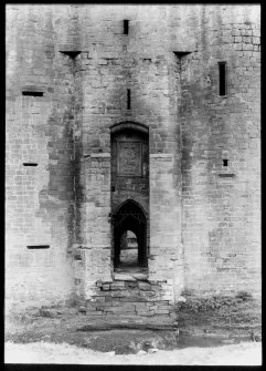 View of entrance to gatehouse.