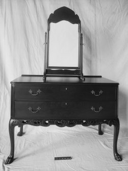 Dressing table with mirror.
