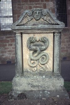 View of headstone to Catherine Maxwell d. 1827, Balfron churchyard.
