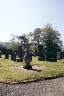 General view of burial ground, Gargunnock Parish Church.
