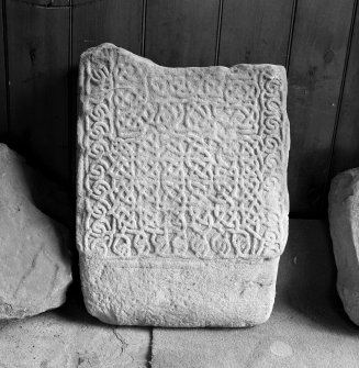 View of reverse of Forteviot no.1 cross slab.