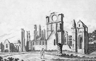 View of Arbroath Abbey.
