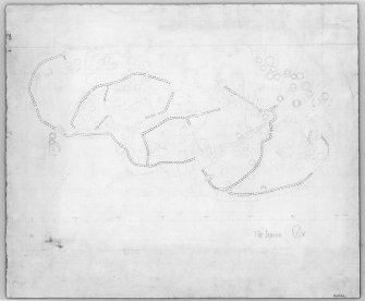 Plane-table survey: fort at Dunion Hill. Photographic copy of redrawn plan RXD 86/6.