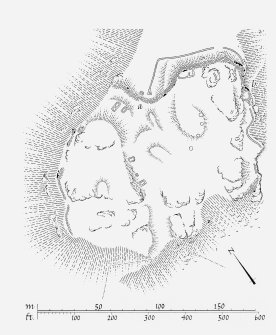 Publication drawing; fort, Dun na Ban-oige.
Photographic copy.