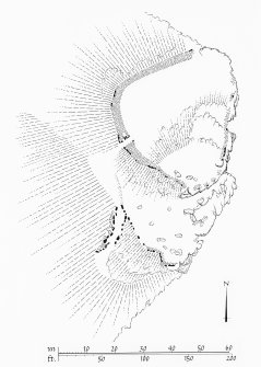 Publication drawing; fort, Dun na Maraig.
Photographic copy.