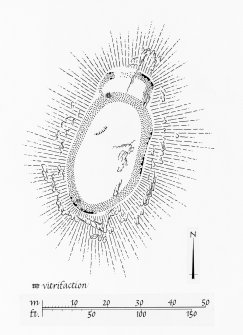 Publication drawing; fort, Kintraw.
Photographic copy.