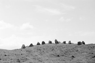 Blasthill Chambered Cairn. Forecourt from ENE.